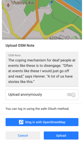 Open OSM Note Android